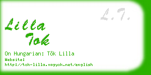 lilla tok business card